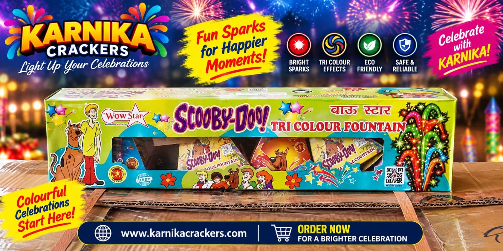 Tri Color Fountain (5PCS)