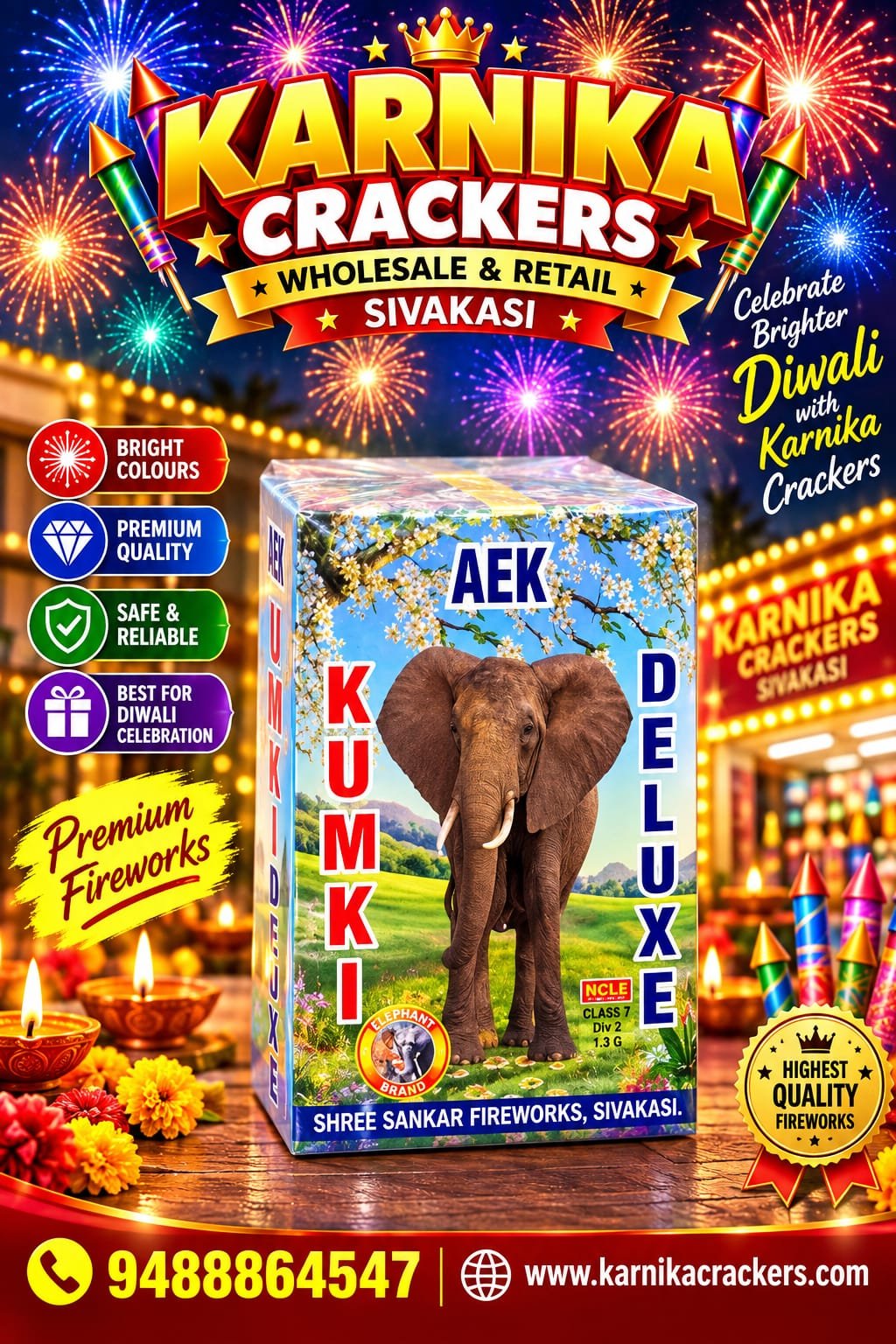 6' Mega Deluxe Crackers (5PCS)