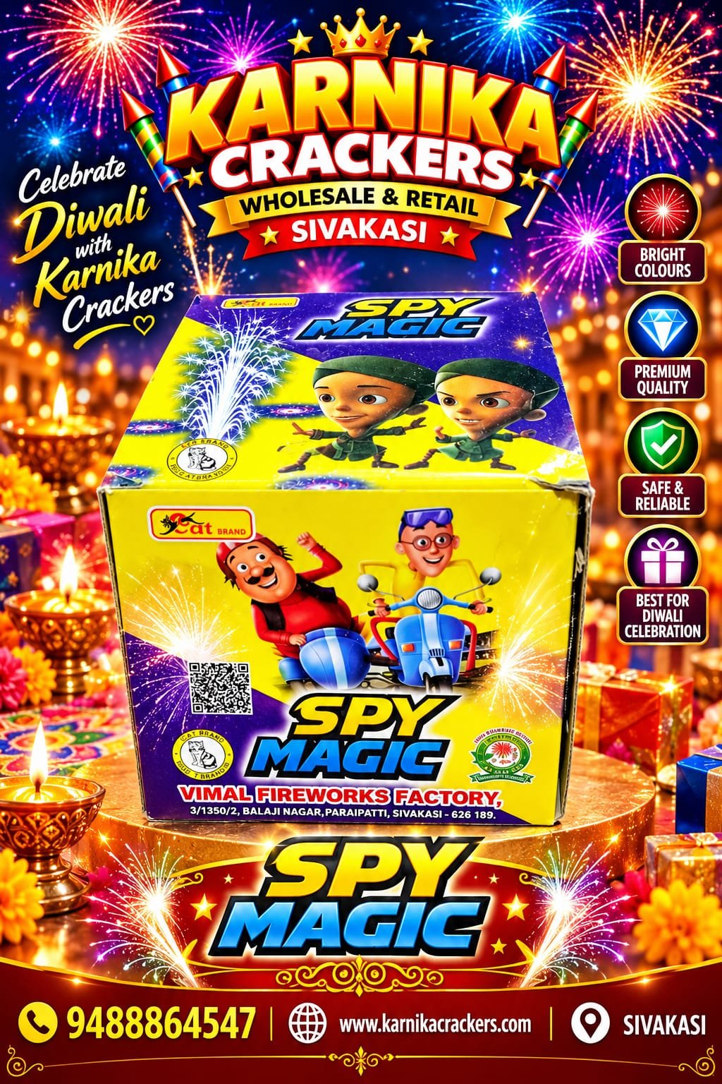 Spy Magic(Silver fountain & Jumping Chakkar)
