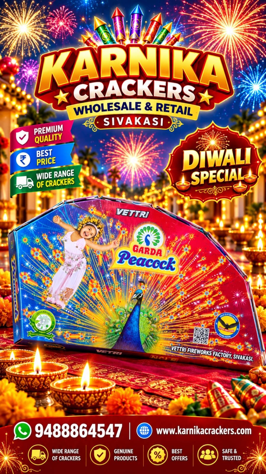 Bada Peacock Popcorn 5 Wings